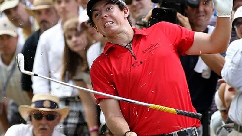 Rory McIlroy au moment de sa blessure