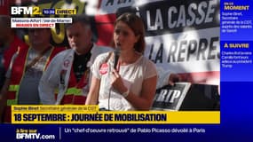 Grève du 18 septembre: "Nous ne sommes pas violents et nous sommes déterminés", assure Sophie Binet