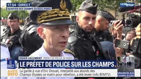 Champs-Elysées: le préfet de police de Paris craint que "de nouvelles difficultés apparaissent" dans la soirée