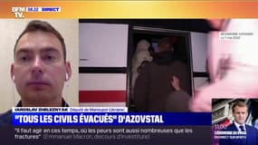 Iaroslav Zheleznyak, député ukrainien, confirme que "toutes les femmes, tous les enfants et toutes les personnes âgées ont pu quitter le site d'Azovstal" 