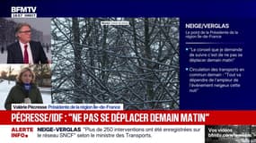 Neige-verglas: "On n'avait pas prévu l'importance de l'évènement", assure Valérie Pécresse, présidente de la région Île-de-France