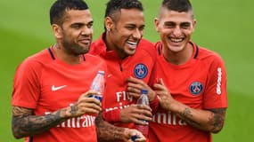 Dani Alves, Neymar et Verratti