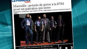 La Provence relaie le préavis de grève des salarié de la RTM à Marseille.