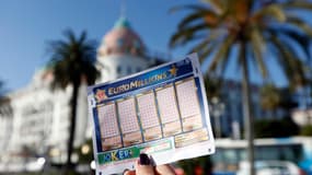 Un ticket d'Euromillions, le 14 novembre 2012 à Nice. 