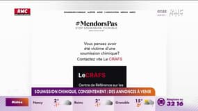 Soumission chimique, consentement: une campagne de sensibilisation et de nouvelles mesures à venir 