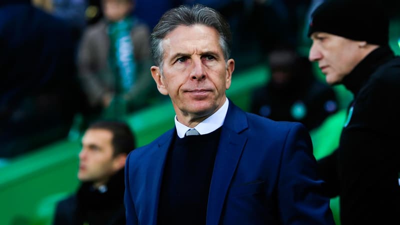 Claude Puel au stade Geoffroy-Guichard
