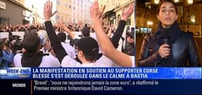 Bastia: la manifestation en soutien au supporter corse blessé s'est déroulée dans le calme