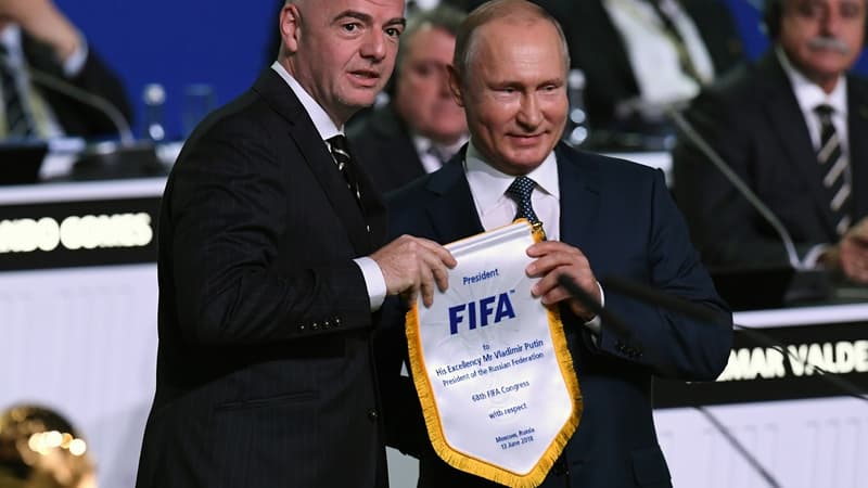 Gianni Infantino et Vladimir Poutine