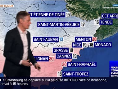 Météo Côte d’Azur: un ciel voilé avec du vent mais des températures douces, 18°C à Grasse