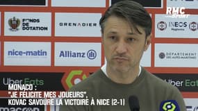 Monaco : "Je félicite mes joueurs", Kovac savoure la victoire à Nice (2-1)