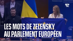 “Nous sommes Européens": les mots de Zelensky, ovationné lors de son discours à Bruxelles