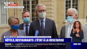 Aides aux hôteliers et restaurateurs: Bruno Le Maire confirme la mise en place d'une indemnisation jusqu'à 10.000 euros en octobre