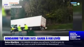 Gendarme tué sur l'A13 dans l'Eure: la garde à vue du chauffeur levée