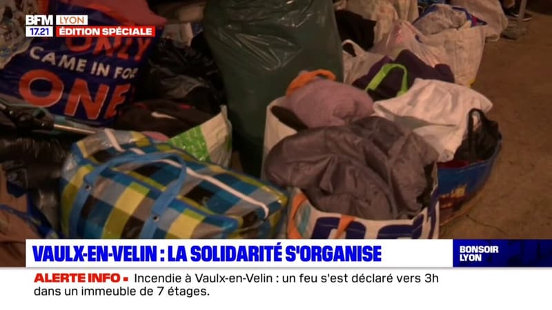 Incendie mortel à Vaulx-en-Velin: énormément de dons pour les sinistrés