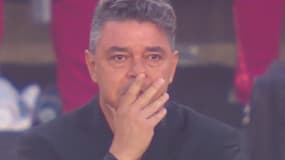 Marcelo Gallardo lors de l'hommage rendu par le Monumental à son père décédé, en marge de River Plate-Rosario Central, le 8 décembre 2024 à Buenos Aires