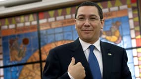 Le premier ministre roumain Victor Ponta lors d'une interview à Bucarest, le 9 juin. 
