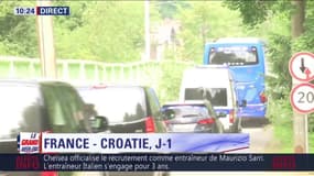 France-Croatie : Le bus de l'équipe de France a quitté Istra ... Direction Moscou ! 