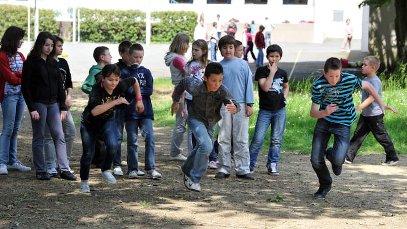 Des élèves d'une école d'Angers participent à une course sportive (illustration)
