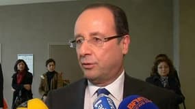 François Hollande, vendredi, lors d'un déplacement à Paris.
