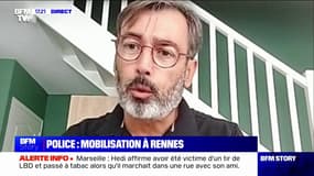 Fronde dans la police: "Les policiers se sentent jetés aux chiens quand il y a une intervention de police et qu'une blessure est constatée", pour David Leveau (unité SGP Police-FO Bretagne)