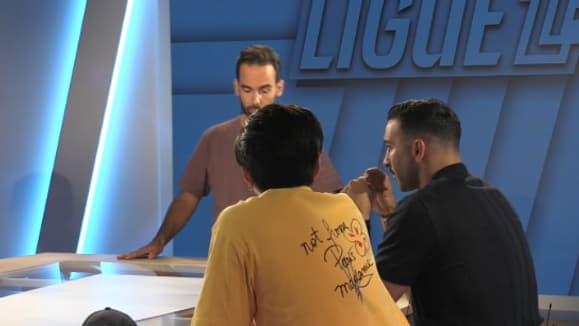Thibault Le Rol, Adil Rami et Swann Borsolino. 