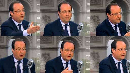 François Hollande, le 6 mai, sur BFMTV et RMC