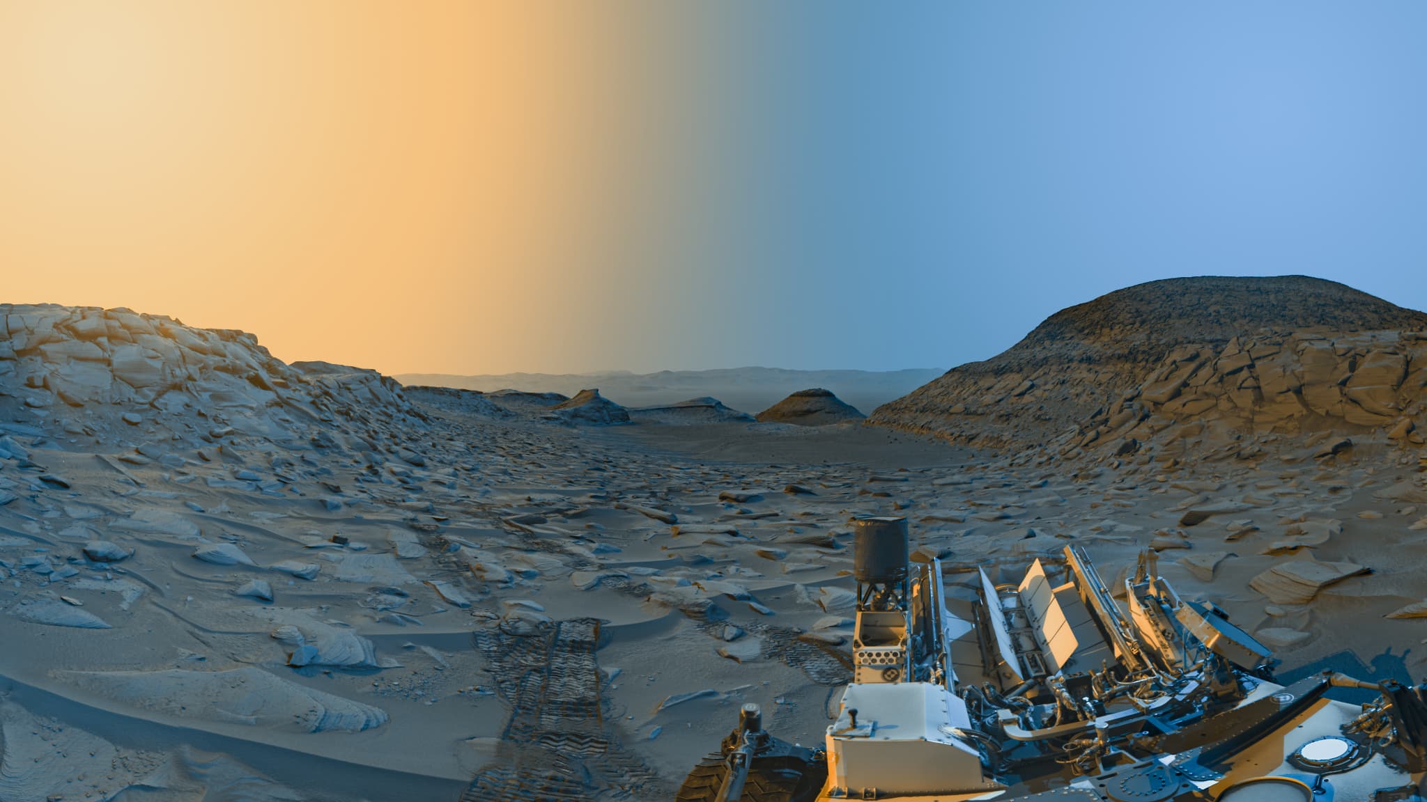 La NASA revela una majestuosa foto del planeta Marte captada por Curiosity