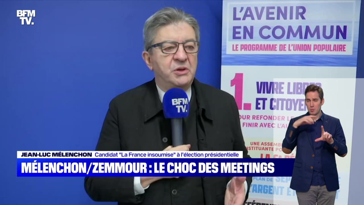 Mélenchon/Zemmour le choc des meetings 05/12