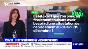 Pourra-t-on encore avoir besoin d'une attestation de déplacement au-delà du 15 décembre ? 