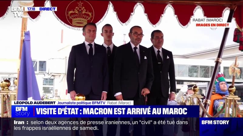 Emmanuel Macron est arrivé au Maroc pour une visite d'État de trois jours