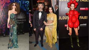 Natalia Vodianova, Kim Kardashian et Amal Clooney, déguisés pour Halloween.