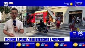 Paris: un incendie se déclare dans un immeuble du 4e arrondissement, 10 blessés dont huit pompiers