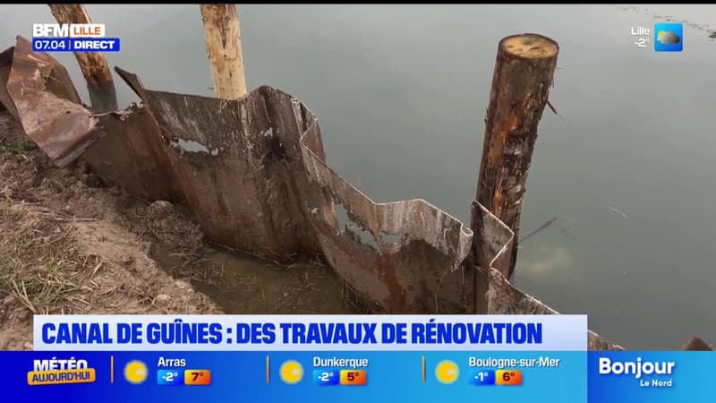 Pas-de-Calais: des travaux pour rehausser les berges du canal de Guînes 