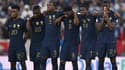 Des joueurs de l'équipe de France lors de la finale France-Argentine, à Doha le 18 décembre 2022