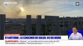 C beau chez nous: le coucher de soleil vu du parc Foresta