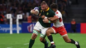 Duane Vermeulen lors du match entre l'Afrique du Sud et les Tonga, le 1er octobre 2023.