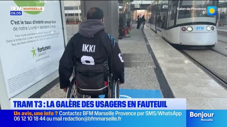 Tram 3 : la galère des usagers en fauteuil 