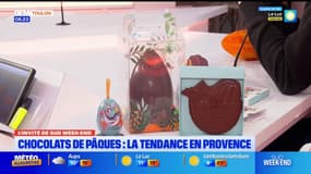 Pâques: le co-fondateur de la chocolaterie "La Baleine à Cabosse" présente ses créations