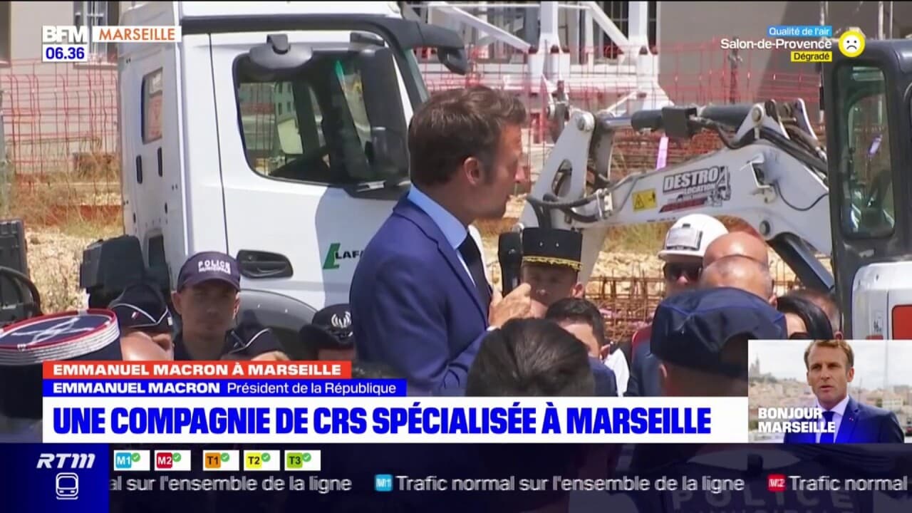 Marseille: Emmanuel Macron annonce l'arrivée d'une nouvelle compagnie ...