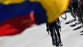 Le drapeau de la Colombie sur le Tour de France 2018 (illustration)