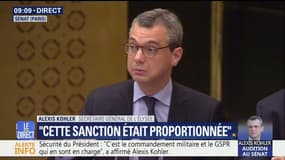 Alexis Kohler devant la commission d'enquête du Senat : "Alexandre Benalla n'appartenait ni au commandement militaire, ni au GSPR"