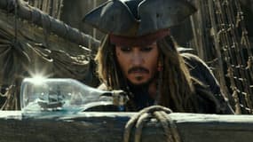 Johnny Depp dans "Pirates des Caraïbes: la vengeance de Salazar"