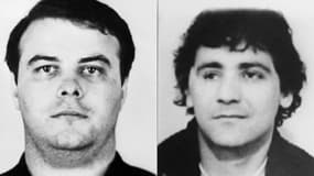 Laurent Fiocconi, à gauche, dans une photo datée de 1970, et Ange Buresi, à droite, dans une photo non datée. Tous deux font partie des prévenus au procès de la "Papy connection"