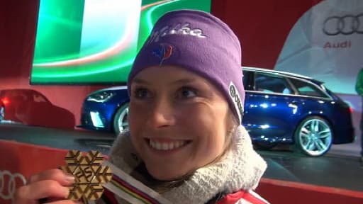 La skieuse Tessa Worley est désormais médaillée d'or en slalom géant.