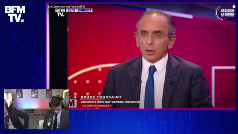 Éric Zemmour "Face à BFM" : le direct commenté sur Twitch