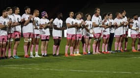 Le t-shirt des joueurs du Stade Français pour Christophe Dominici