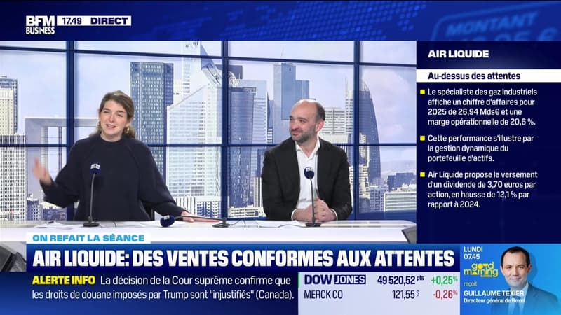 On refait la séance : "Air Liquide et Danone montent après leurs résultats" - 20/02