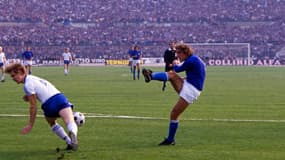 Mauro Bellugi avec l'équipe d'Italie en 77