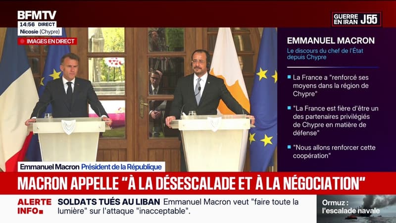Liban: "nous Suvrons tous pour que le cessez-le-feu soit prolongé" explique Emmanuel Macron