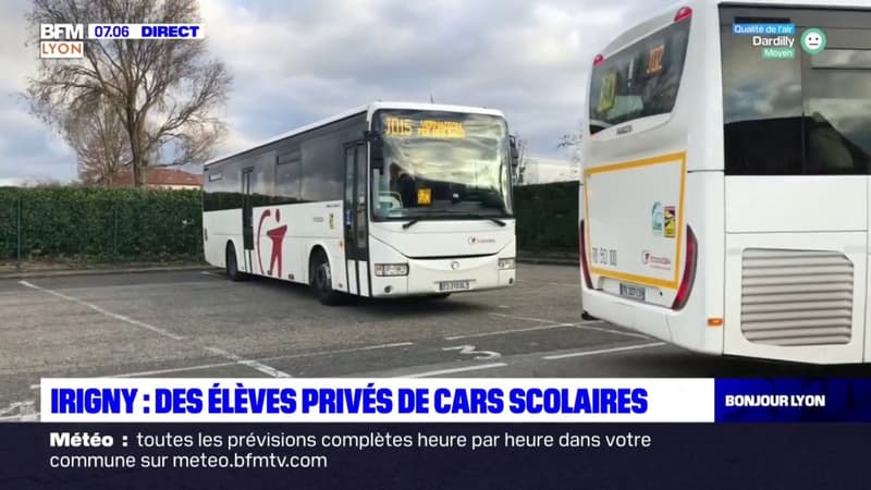Irigny: des élèves privés de cars scolaires